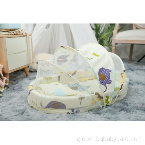 Bamboo Baby Bed Wholesale foldable mosquito nets with pillow Supplier
